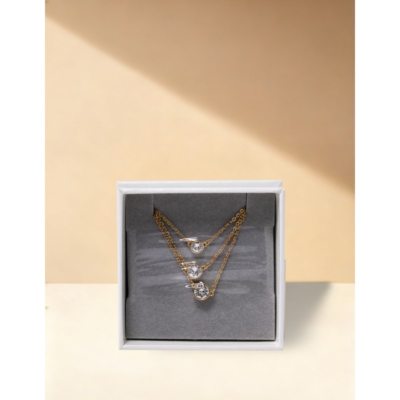 施华洛世奇缘定三生项链-黄金版