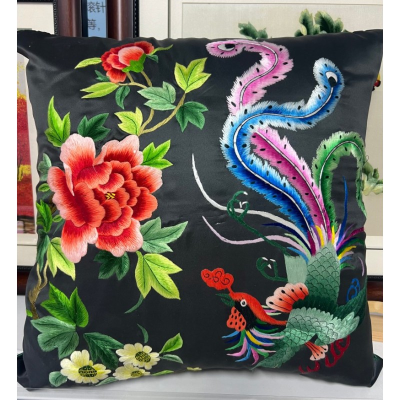 国家级非遗宁古塔满绣国风抱枕