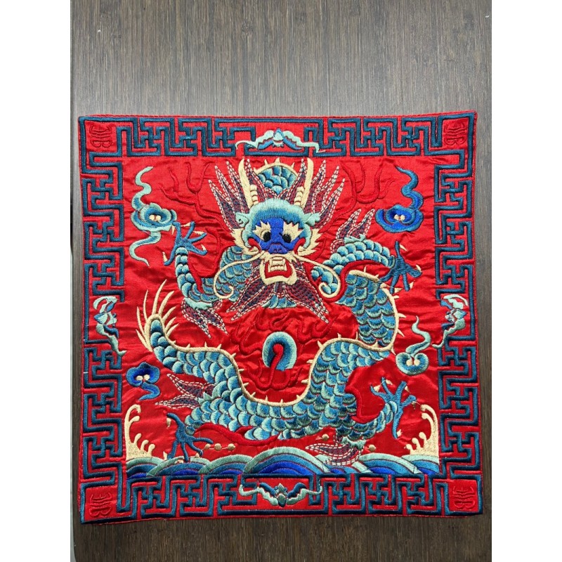 国家级非遗国风刺绣工艺龙纹鼠标垫