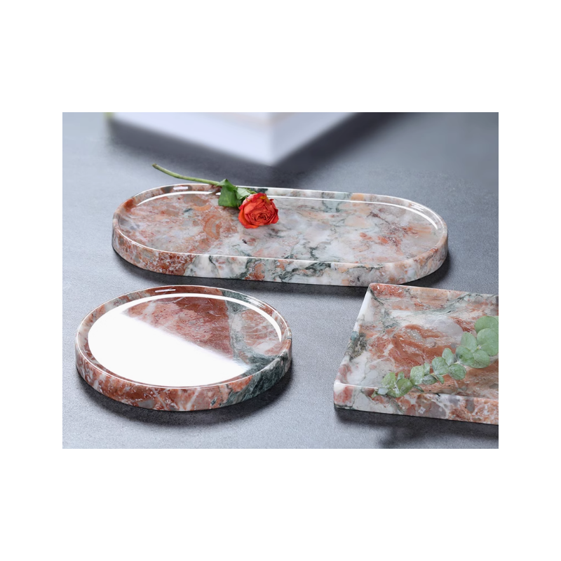 天然大理石托盘 天然奢石托盘