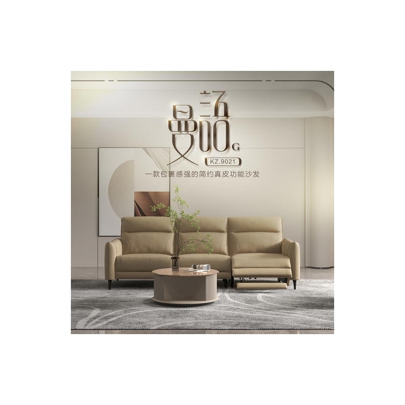 顾家功能皮沙发90.KZ.9021