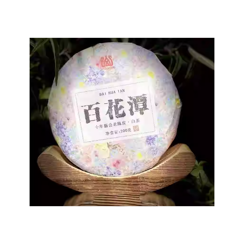 百花潭2023年200克白茶裸饼
