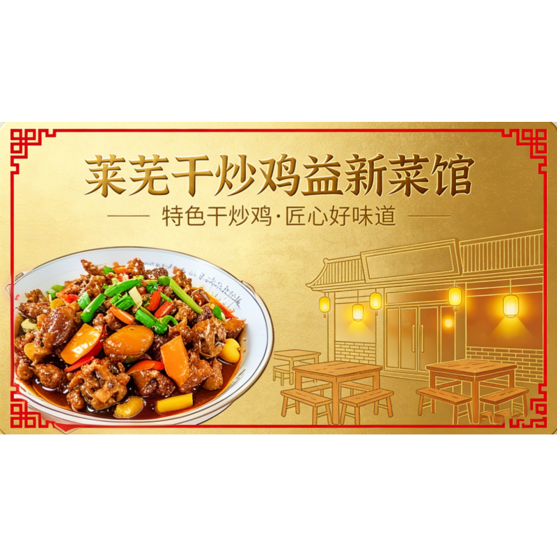 金海牛产业园莱芜干炒鸡益新菜馆餐